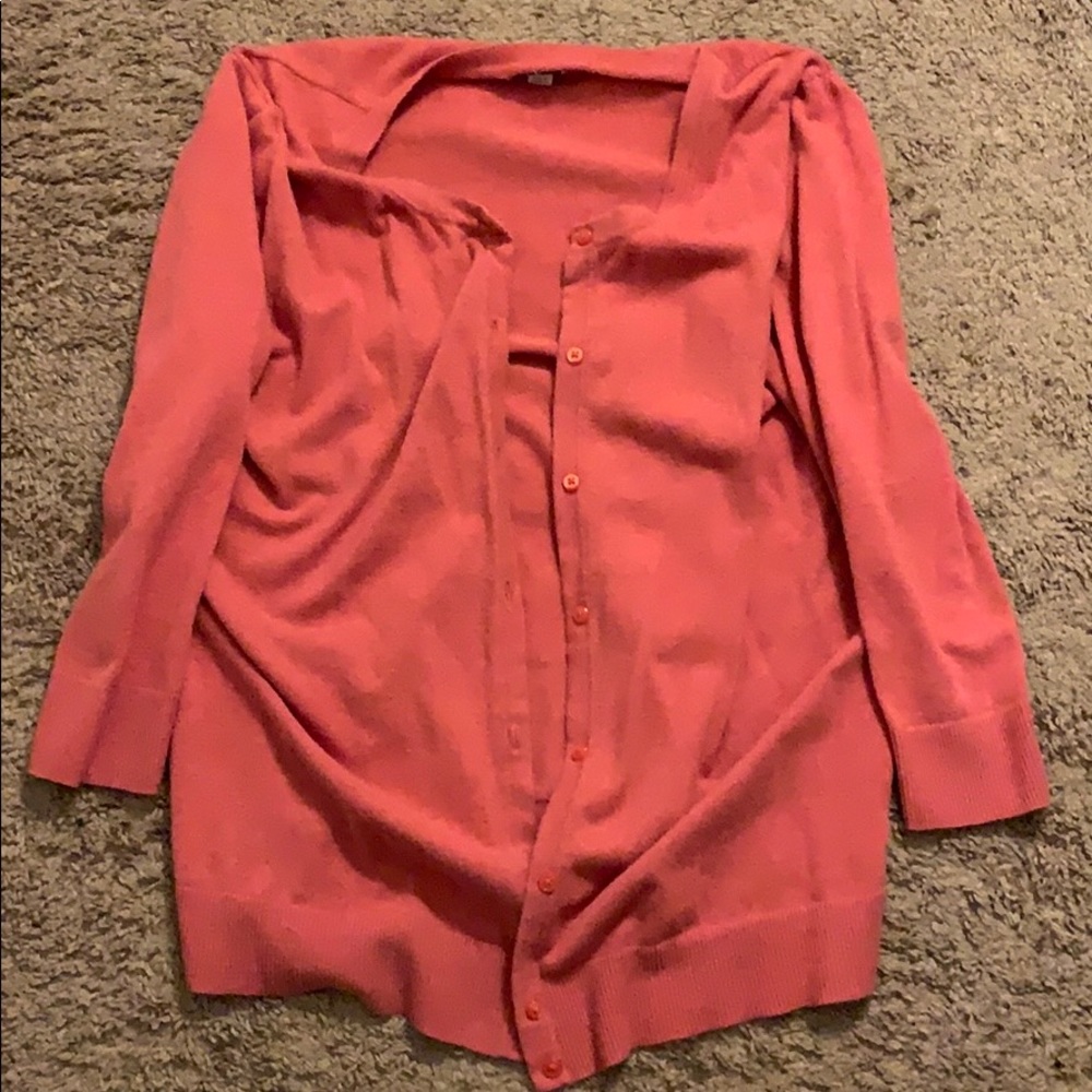 Orange Cardigan